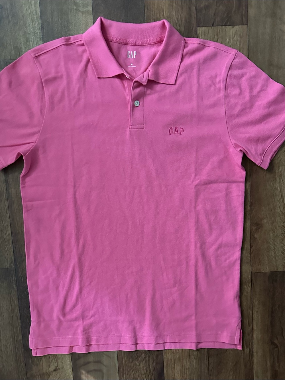 GAP Men’s Bubblegum Pink Polo Shirt